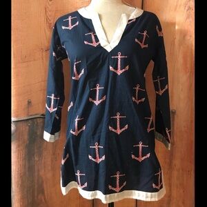 ⭐️ Top It Off 3/4 length sleeves tunic kurtas nautica coverup dress women XS